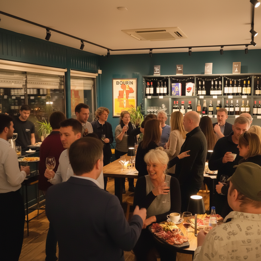 People in a enjoying a birthday celebration in a Hastings Wine Bar