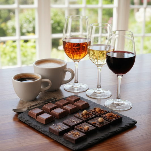 Easter wine and coffee tasting at wine bar in hastings