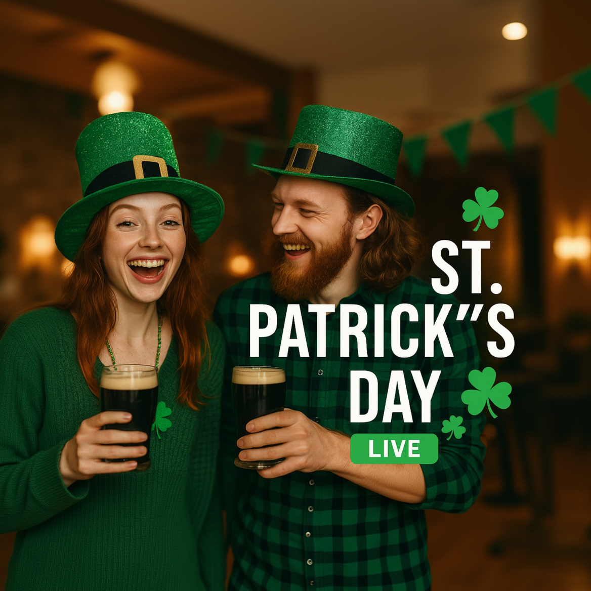 St Patrick's Day Fancy Dress Celebration Featuring Guinness | Tuesday March 17th | 6.00pm - 9.00pm