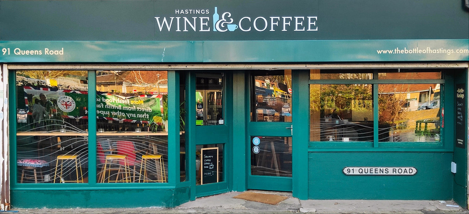 Wine Bar, Coffee Shop & Bottle Shop in Queens Road, Hastings